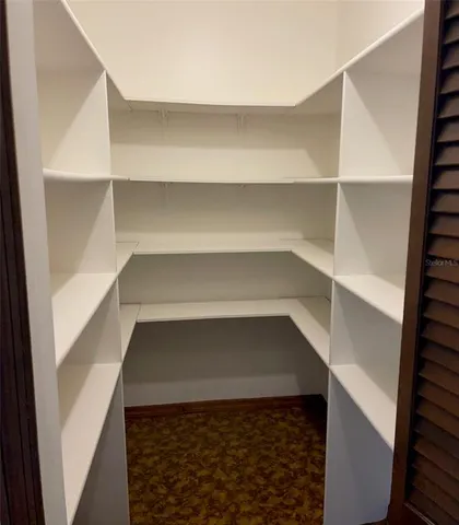 a view of a walk in closet