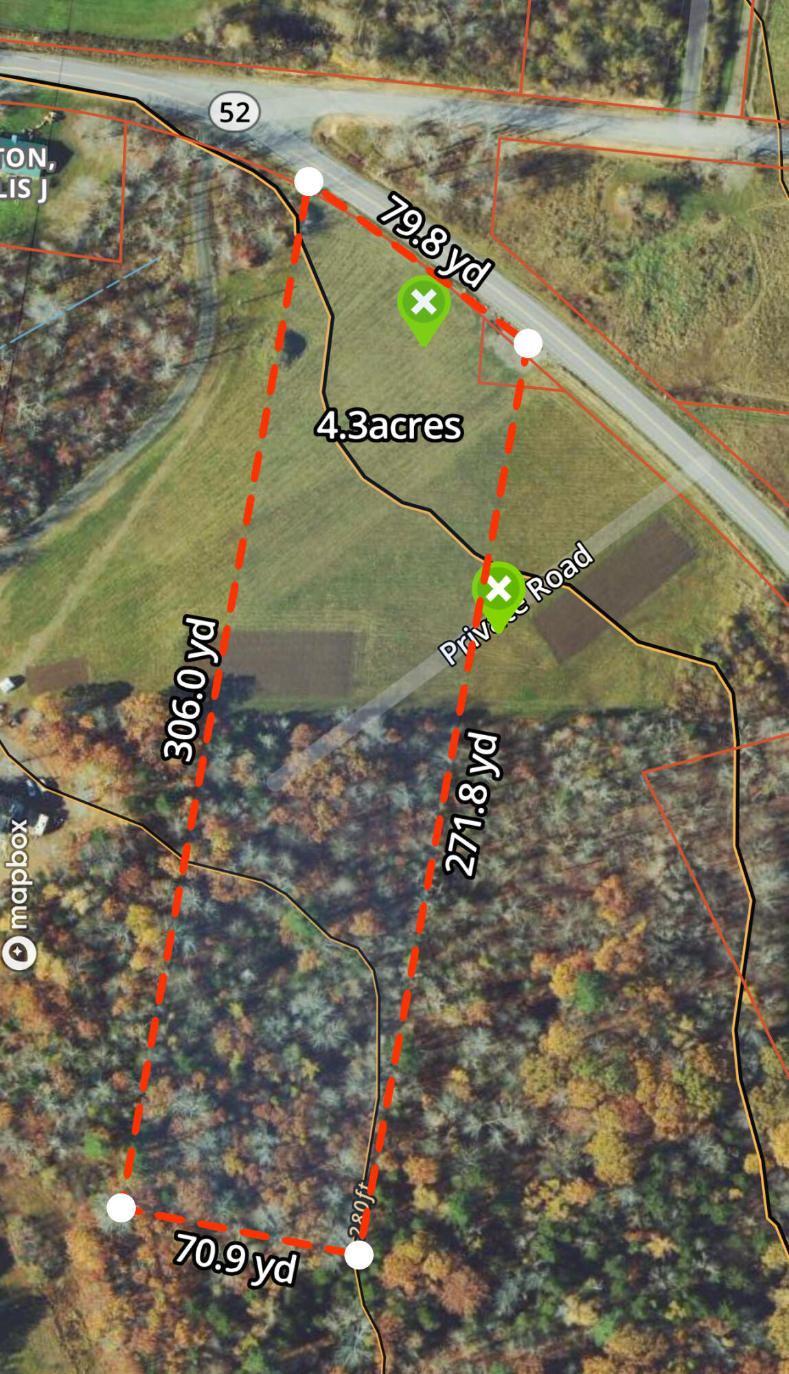 2351 Belfast Road Lincolnville, ME 04849 - Photo 2 of 9 Capture of land being conveyed