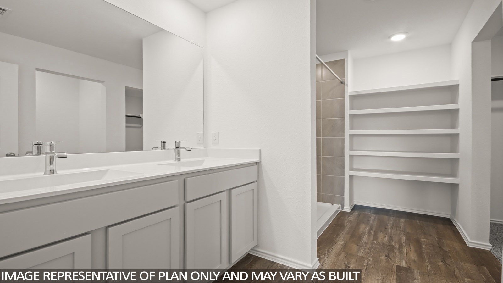 1690 Portia Lane Conroe, TX 77301 - Photo 7 of 18 a bathroom with a sink and a mirror