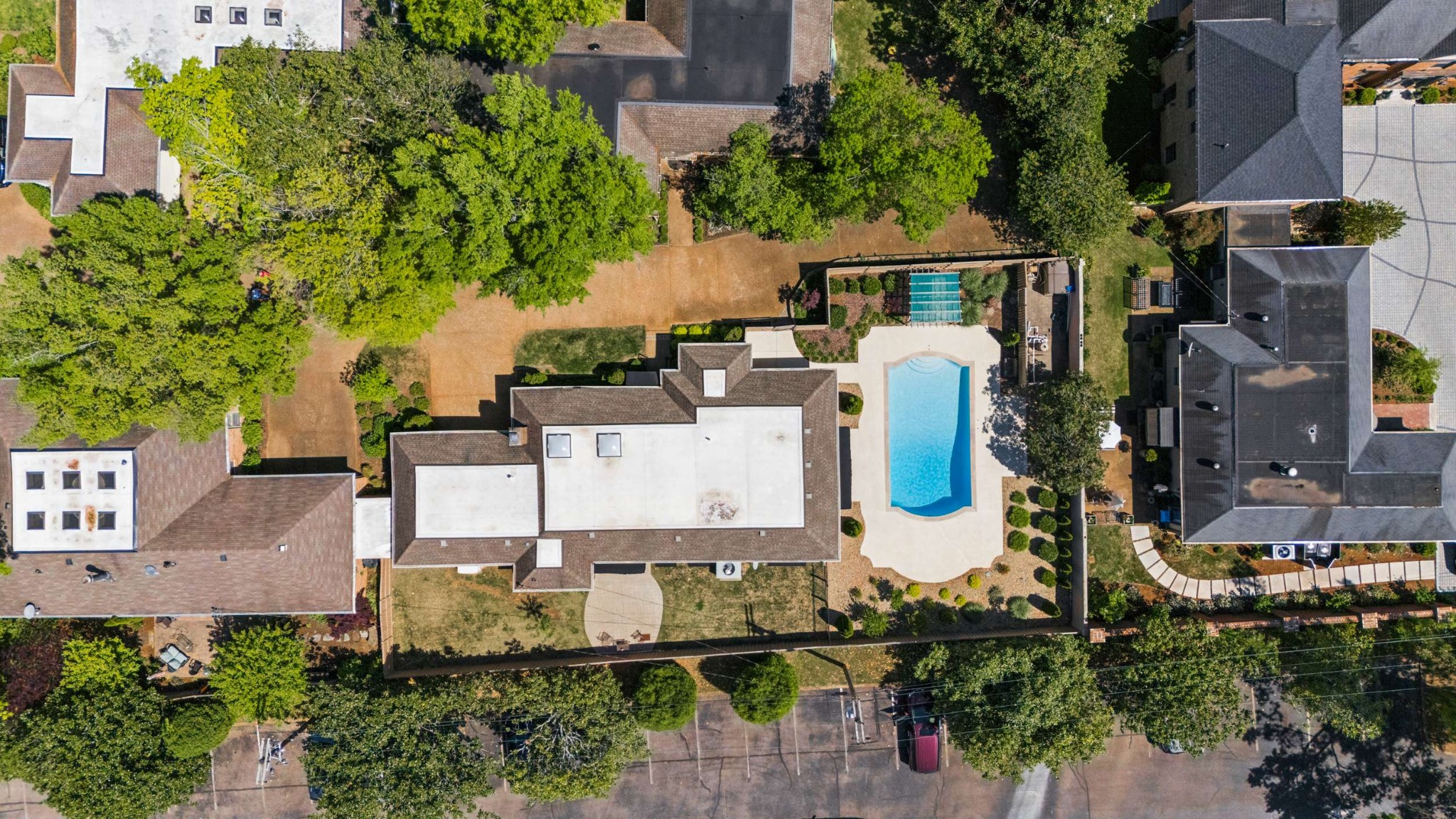 2723 Abbott Martin Road Nashville, TN 37215 - Photo 36 of 45 an aerial view of a house with outdoor space