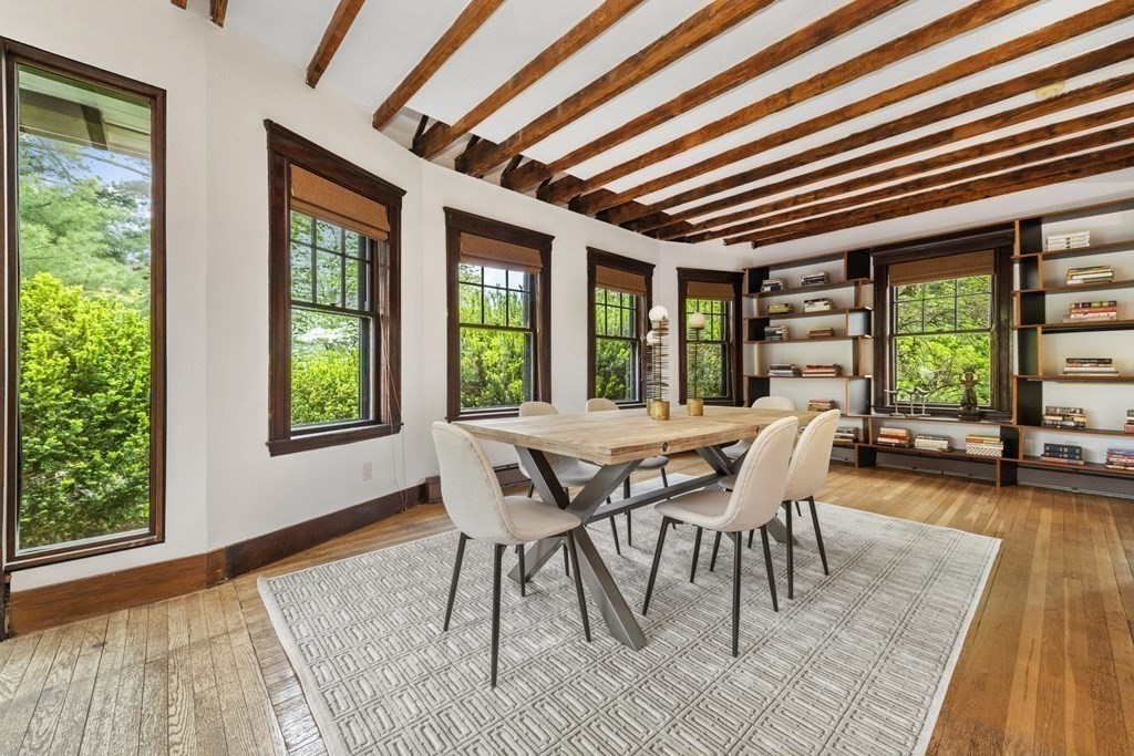 75 Kendall Road Lexington, MA 02421 - Photo 3 of 22 a dining room with furniture and wooden floor