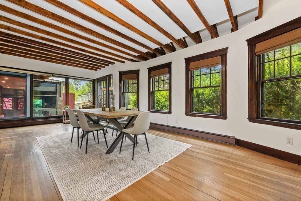75 Kendall Road Lexington, MA 02421 - Photo 4 of 22 a view of a dining room with furniture window and outside view