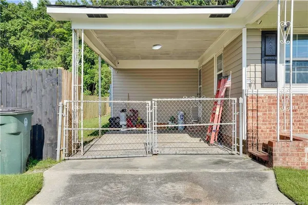 a view of a house with a garage