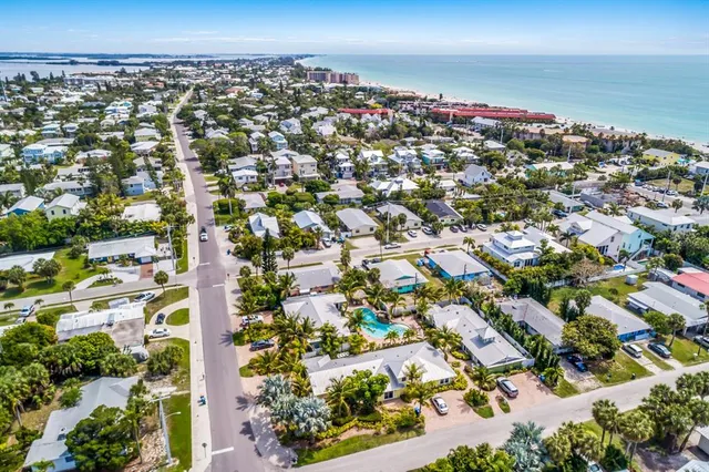 an aerial view of a city