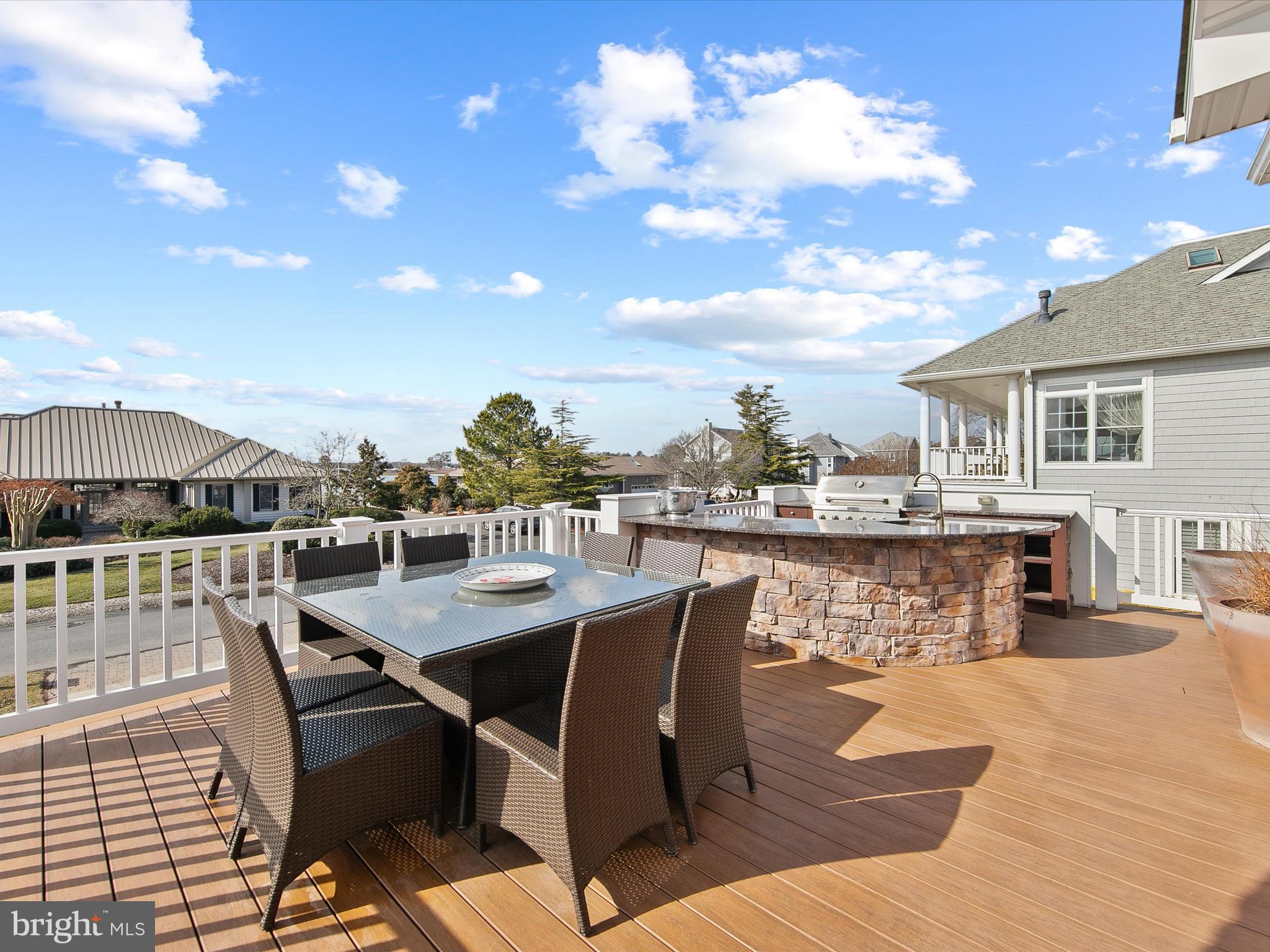 14 White Oak Road Rehoboth Beach, DE 19971 - Photo 38 of 63 Pool deck spans the width of the home