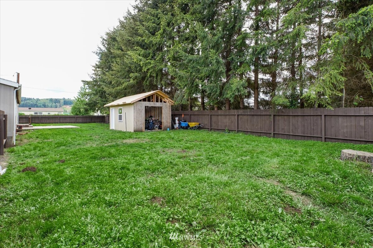 503 Maple Street Pe Ell, WA 98572 - Photo 27 of 27 a front view of house with a big yard and large trees