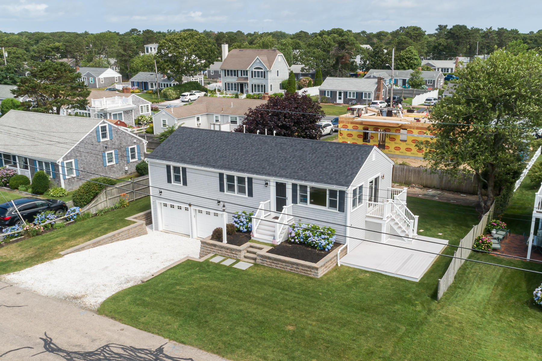 46 Surfside Road West Dennis, MA 02670 - Photo 5 of 32 an aerial view of a house with a yard