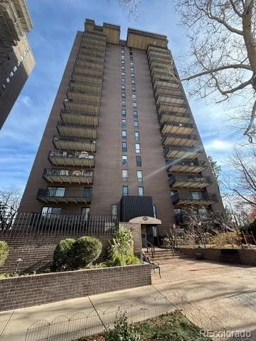 a front view of a building