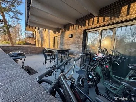 a view of a room with chairs