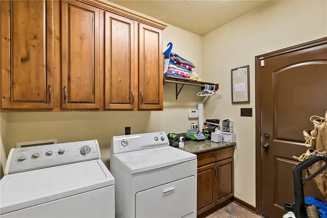 a room with storage and utility