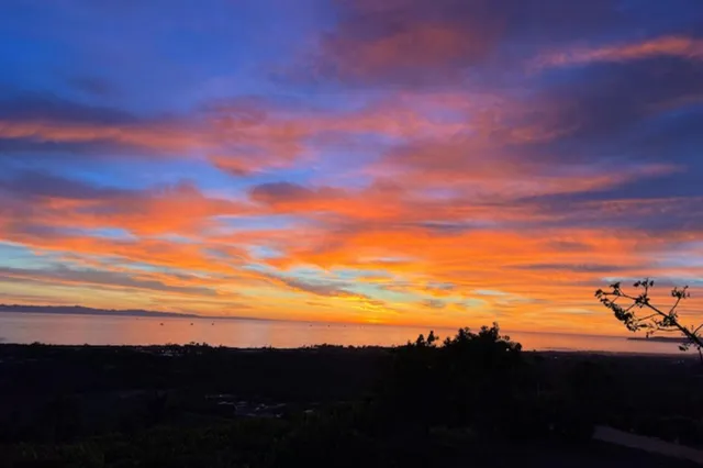 an aerial view of a houses with a yard