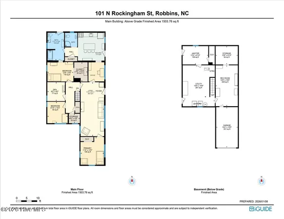 $160,000 | 101 North Rockingham Street, Robbins, NC 27325