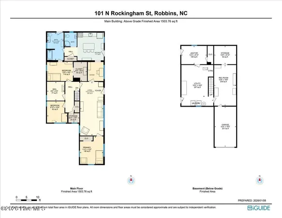 $160,000 | 101 North Rockingham Street, Robbins, NC 27325