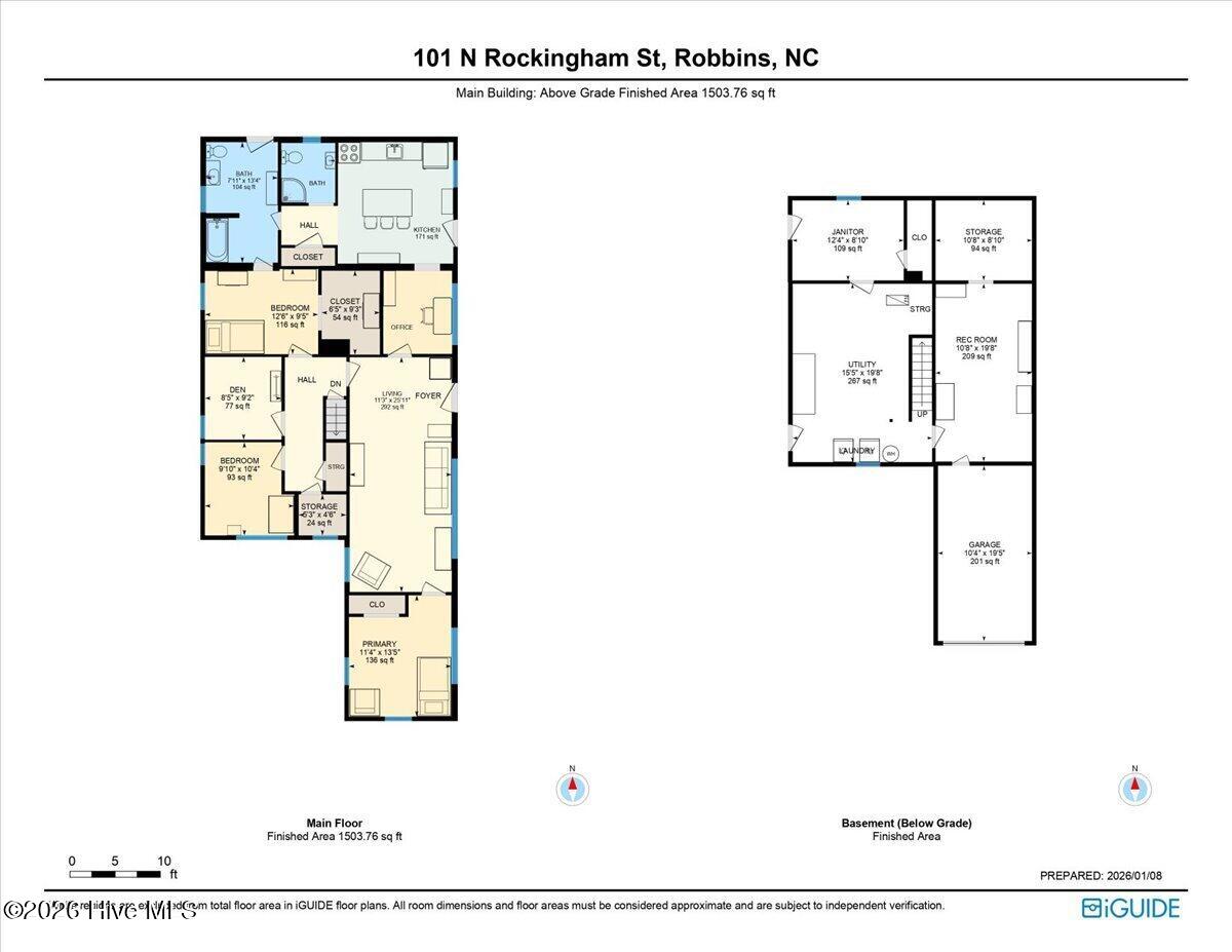 101 North Rockingham Street Robbins, NC 27325 - Photo 33 of 33 01-Floorplan#1