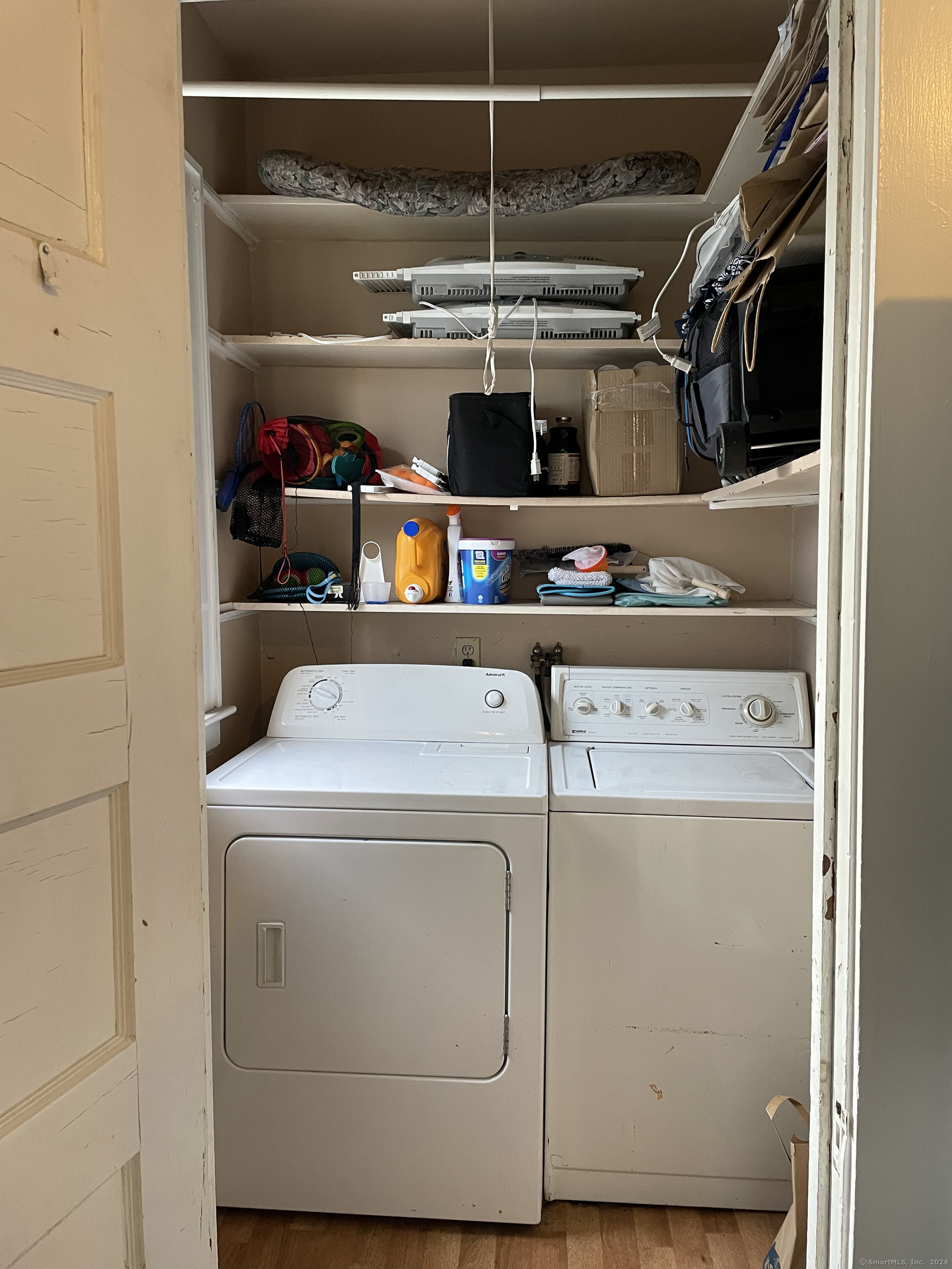 193-195 Wolcott Hill Road Wethersfield, CT 06109 - Photo 9 of 29 a utility room with dryer and washer
