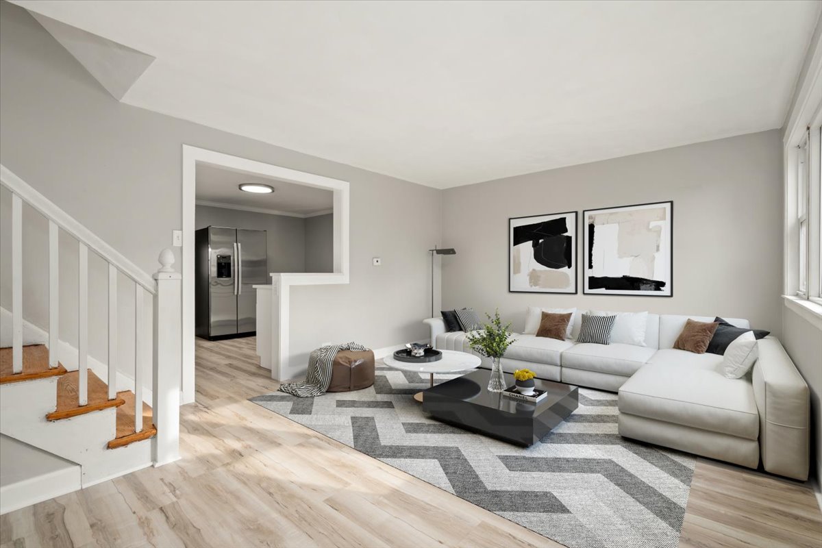 3923 Madison Avenue Brookfield, IL 60513 - Photo 3 of 26 a living room with furniture and a wooden floor