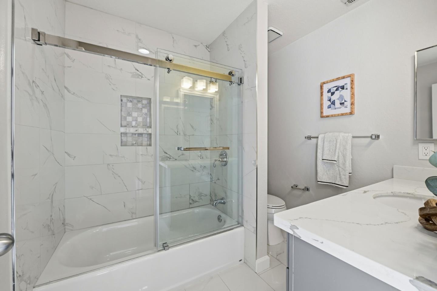 751 West Middlefield Road, Unit C Mountain View, CA 94043 - Photo 22 of 27 a bathroom with a shower and a sink