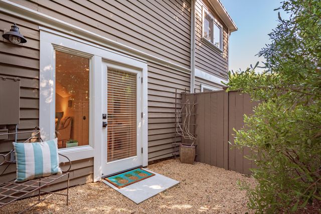 a backyard of a house