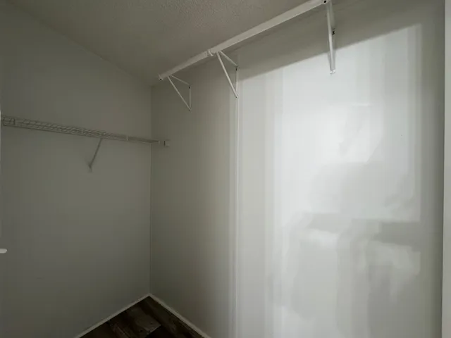 a small space with a shower