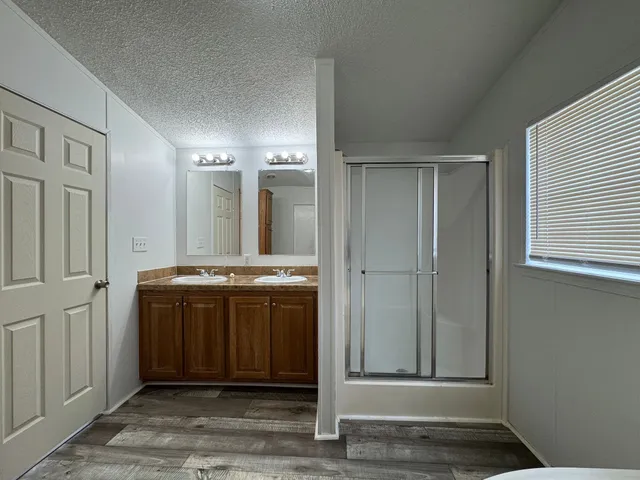 a view of a hallway with entryway