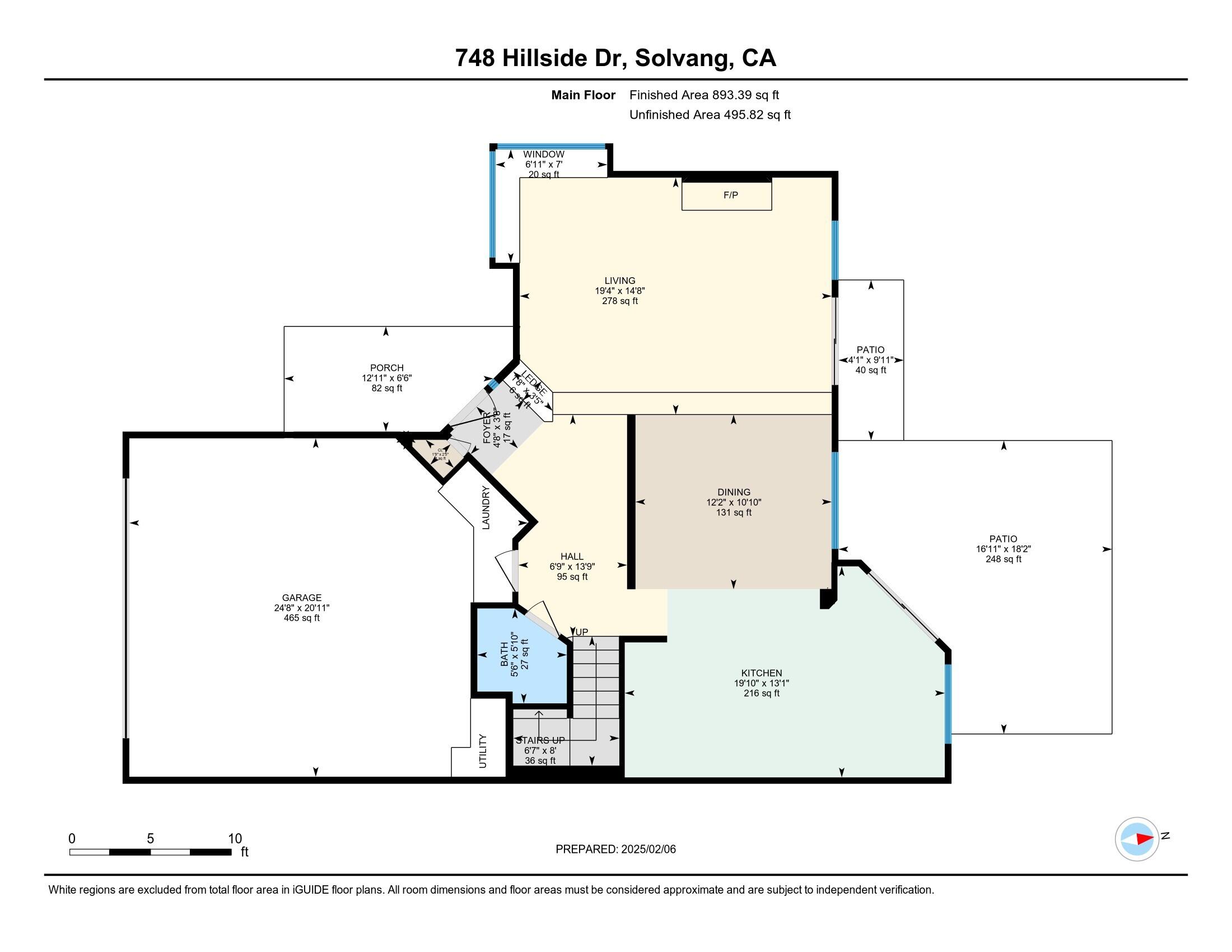 748 Hillside Drive Solvang, CA 93463 - Photo 28 of 29 Floorplan - First Floor