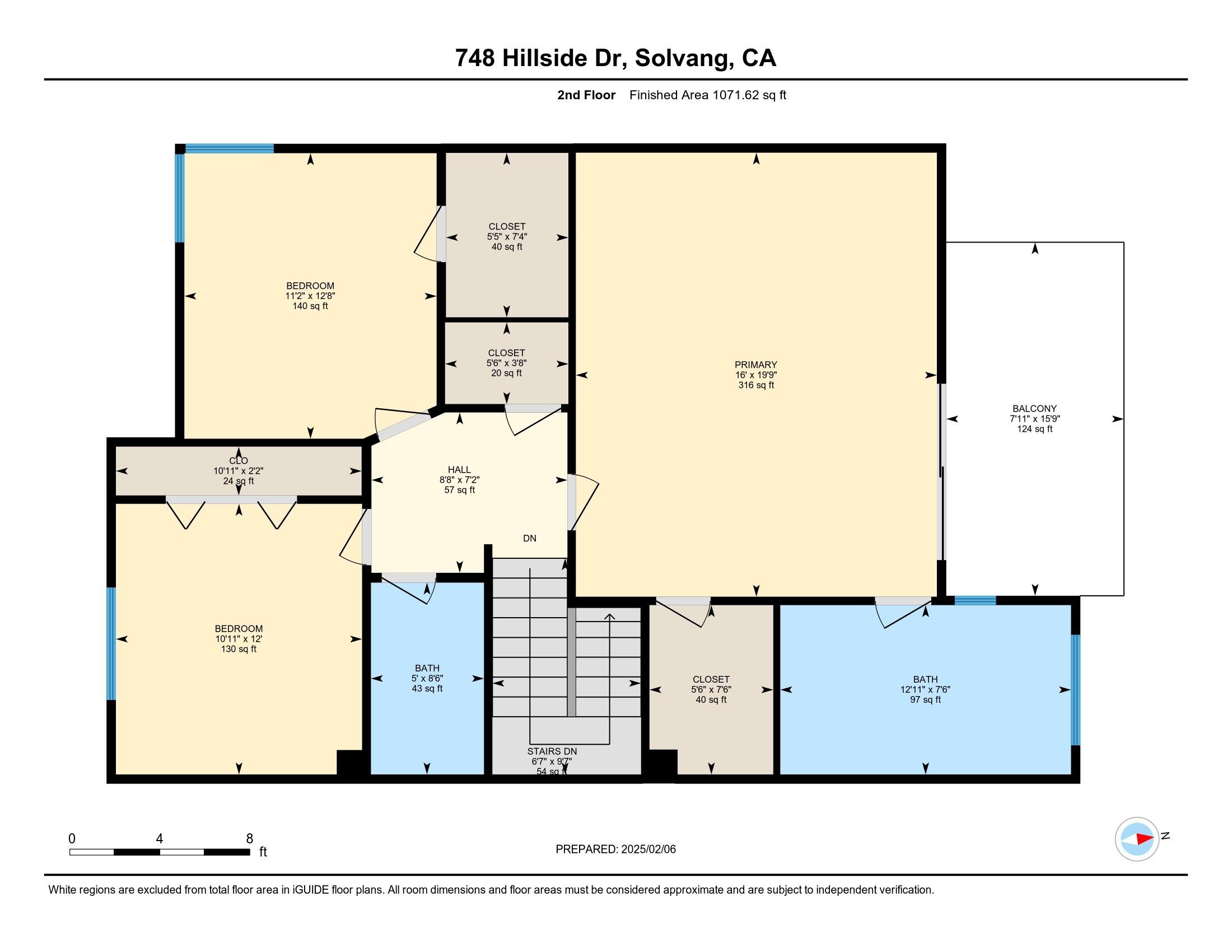 748 Hillside Drive Solvang, CA 93463 - Photo 29 of 29 Floorplan - Second Floor