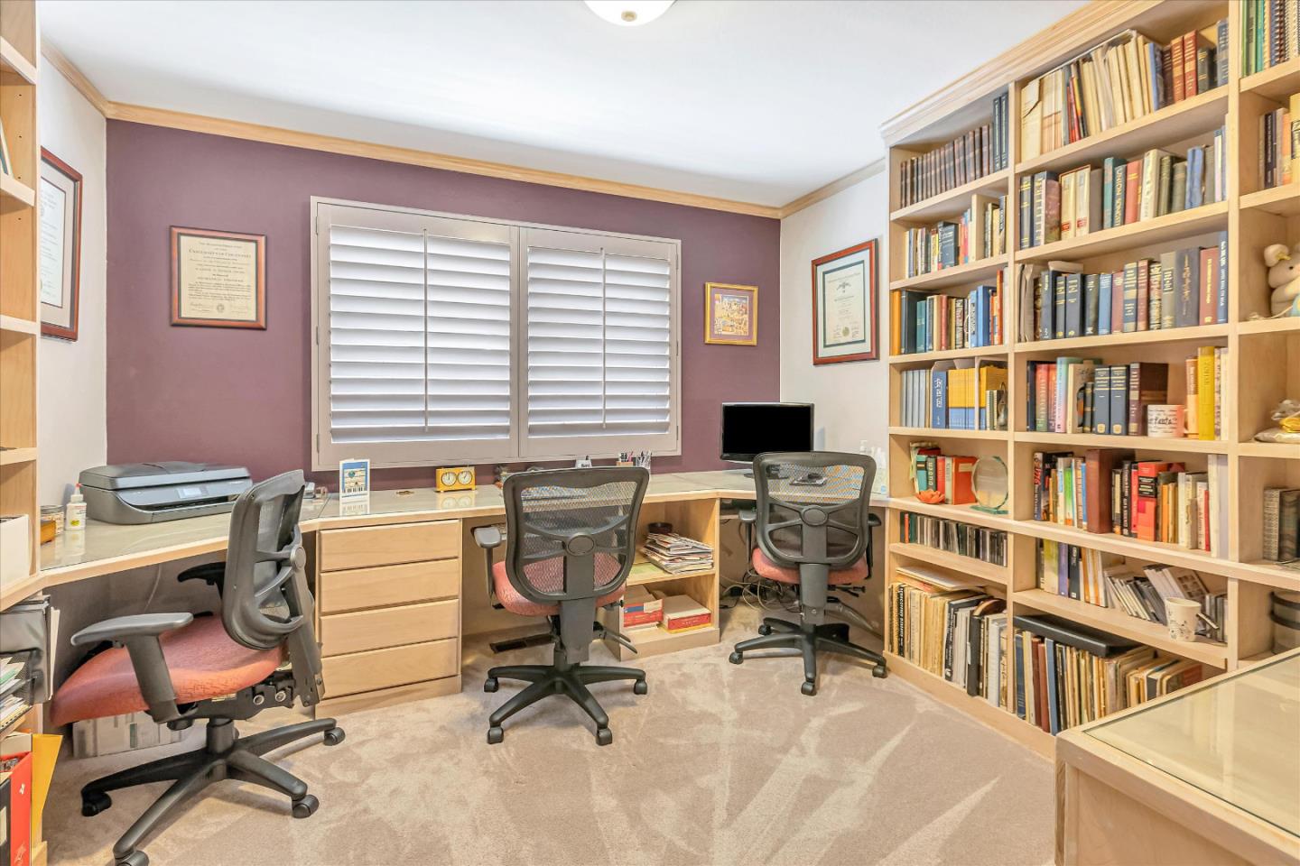 1929 Fordham Way Mountain View, CA 94040 - Photo 18 of 45 a view of a workspace with a window and a work space