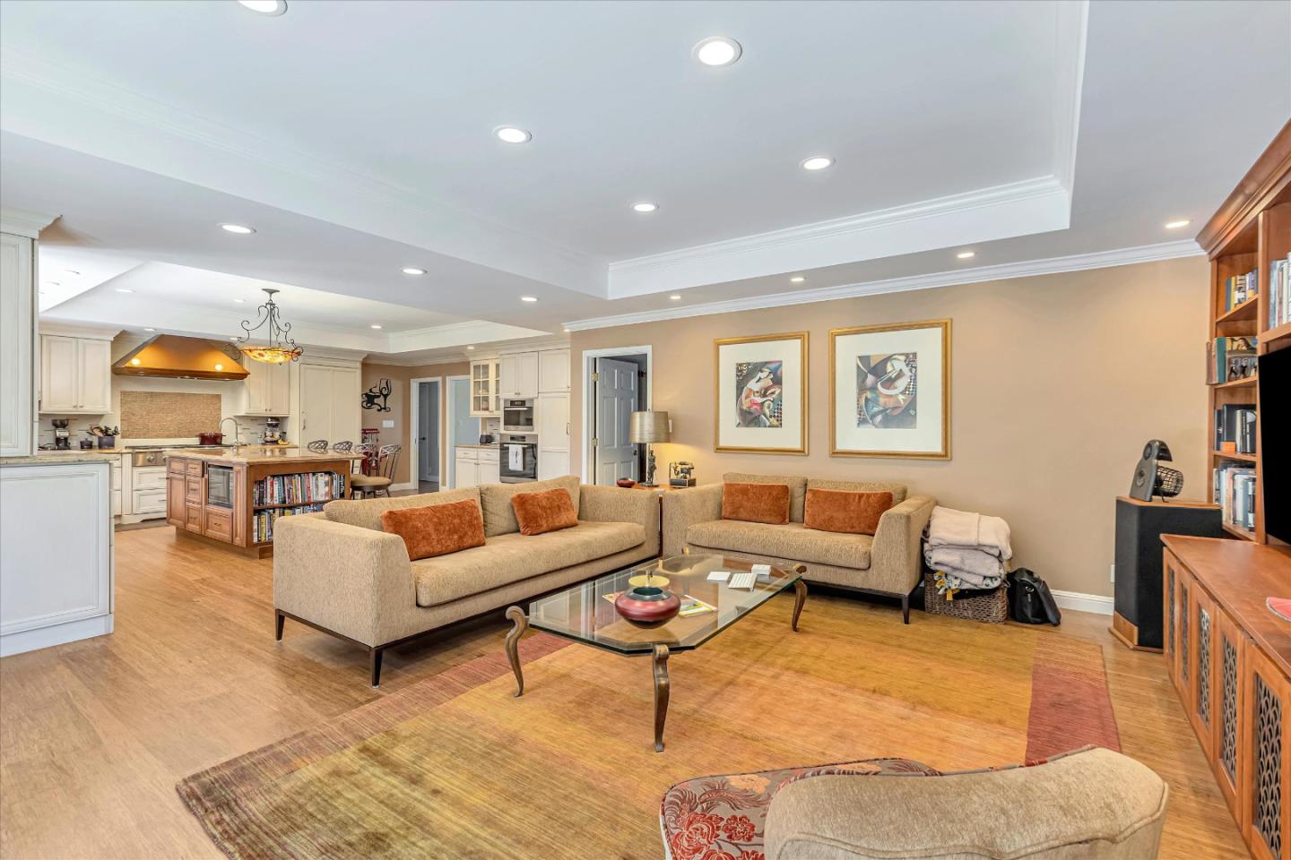 1929 Fordham Way Mountain View, CA 94040 - Photo 6 of 45 a living room with furniture and view of kitchen