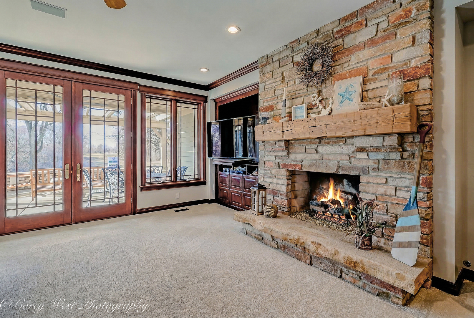 N004 Alexander Drive Geneva, IL 60134 - Photo 11 of 75 a view of livingroom with furniture and fireplace
