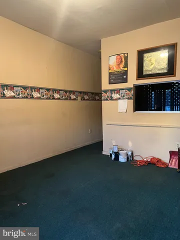 a view of a room with many windows