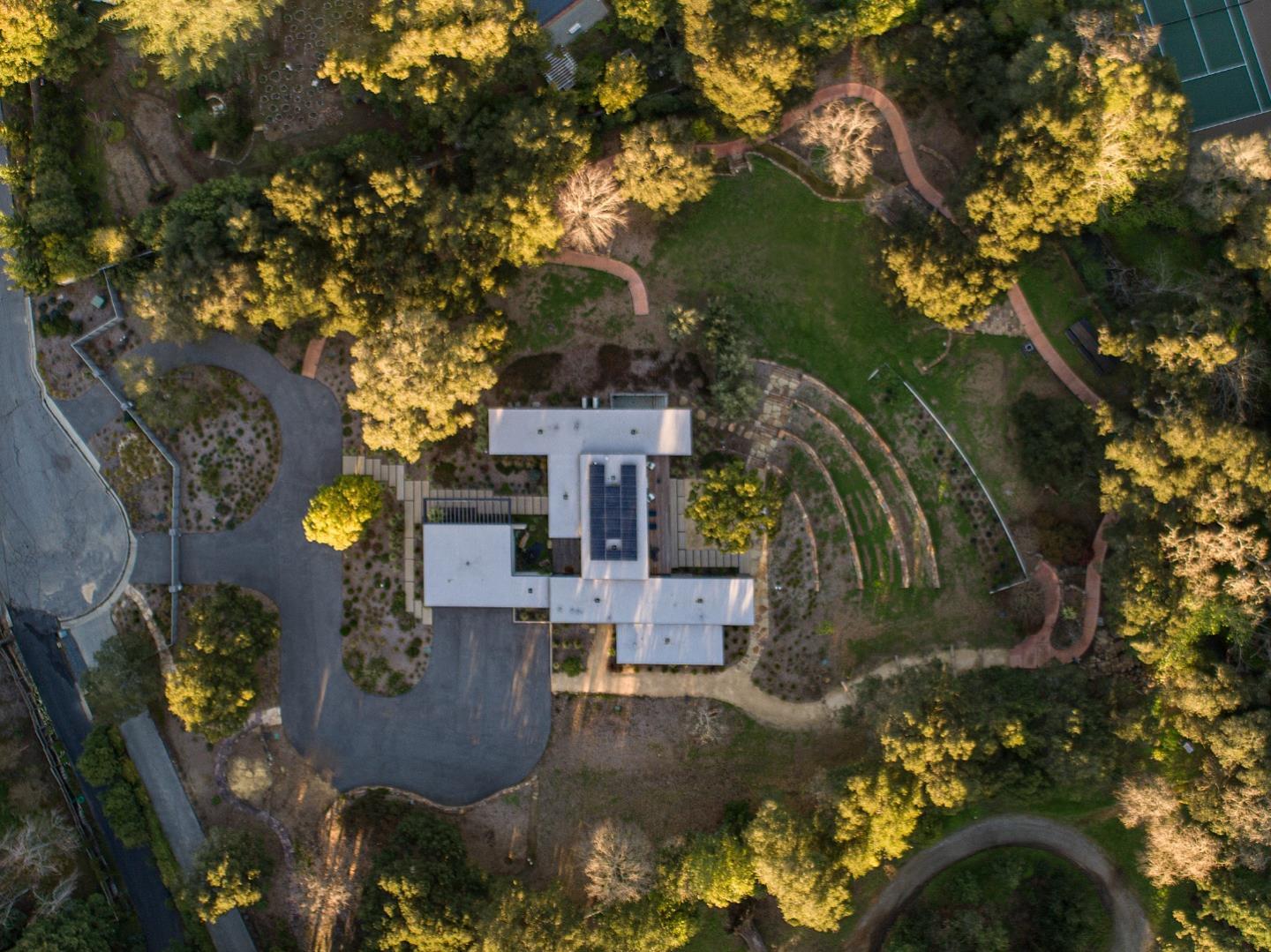 93 Broadacres Road Atherton, CA 94027 - Photo 14 of 18 an aerial view of residential houses with outdoor space