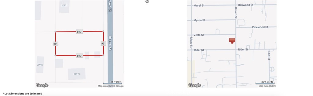 20970 Rider Street Perris, CA 92570 - Photo 4 of 4 Assessor map.