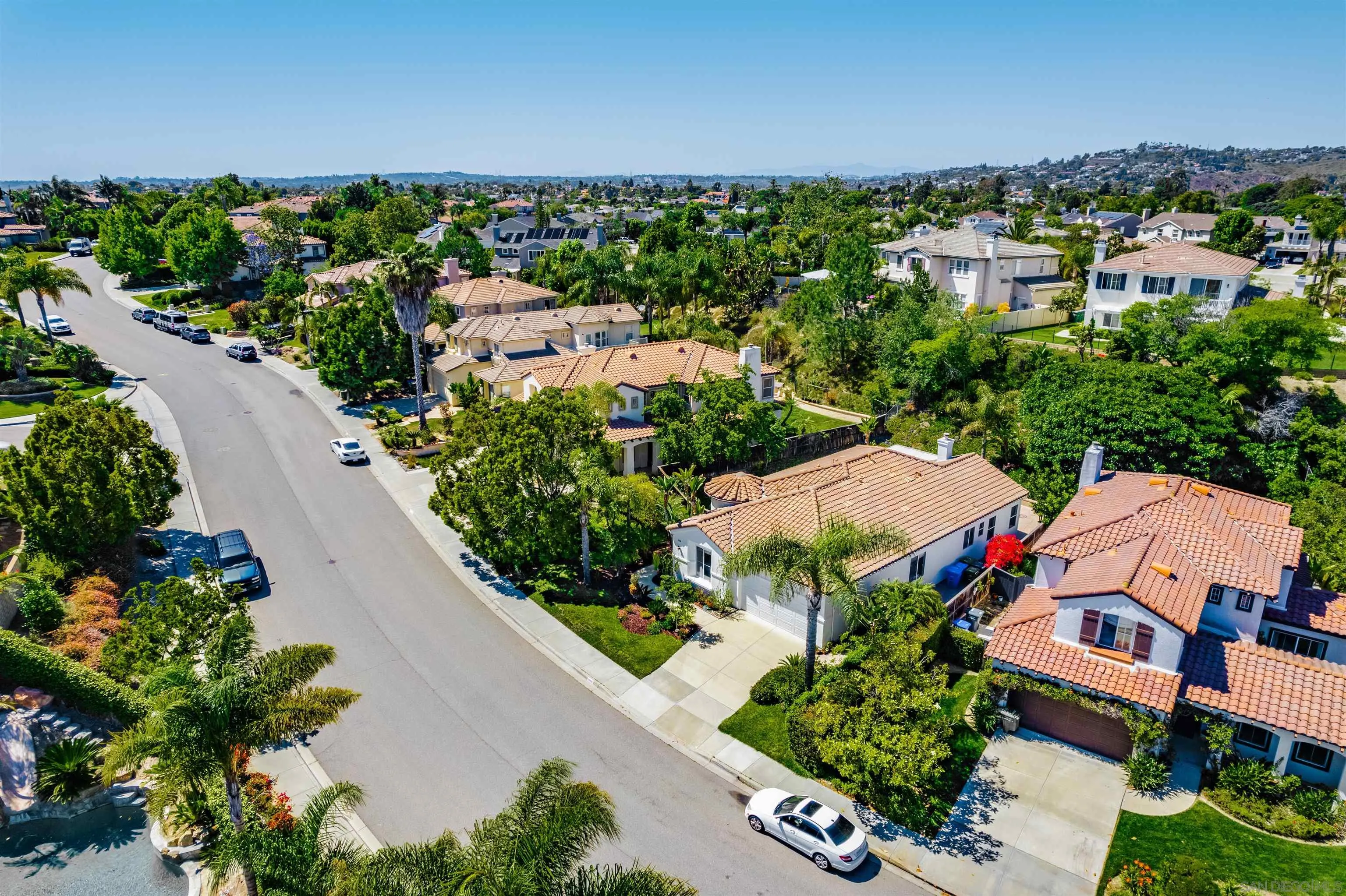 3012 Avenida Ciruela Carlsbad, CA 92009 - Photo 3 of 40 an aerial view of a houses with a swimming pool