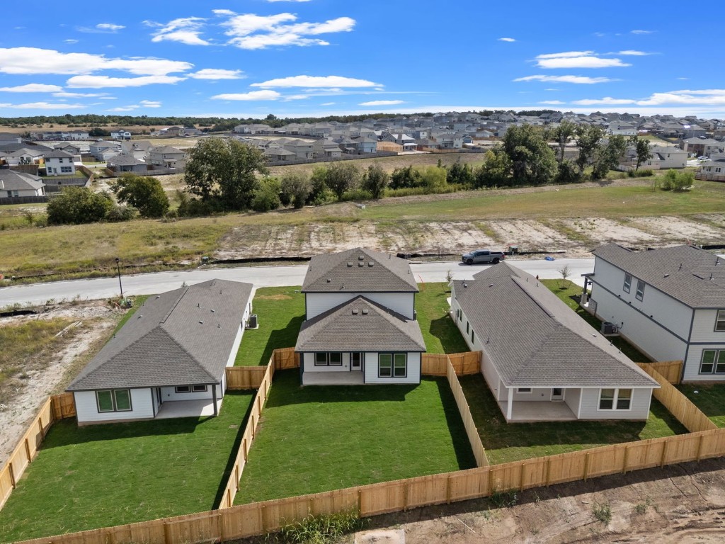 145 Hatari Trail Jarrell, TX 76537 - Photo 30 of 37 an aerial view of a house with big yard