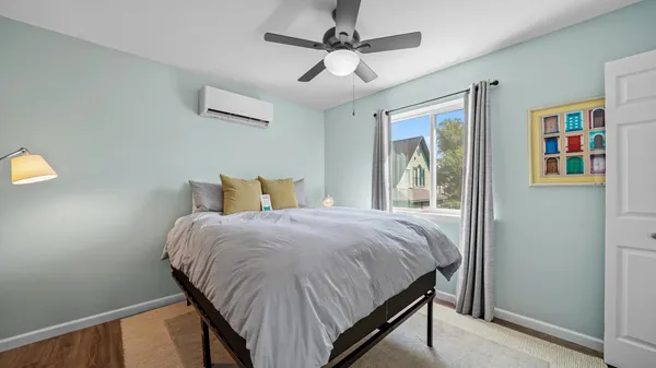 a view of a room with an empty space