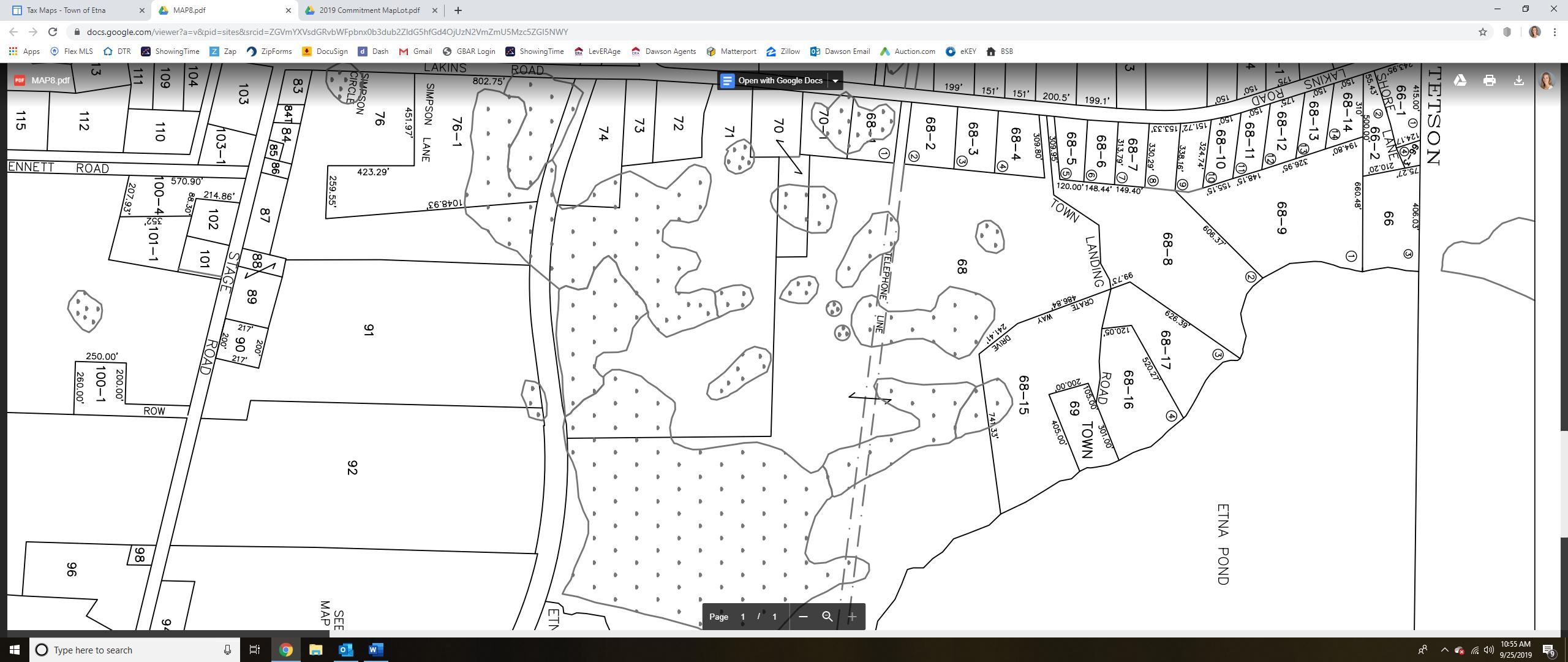 Tbd Town Landing Road Etna, ME 04434 - Photo 1 of 1 map 68-8