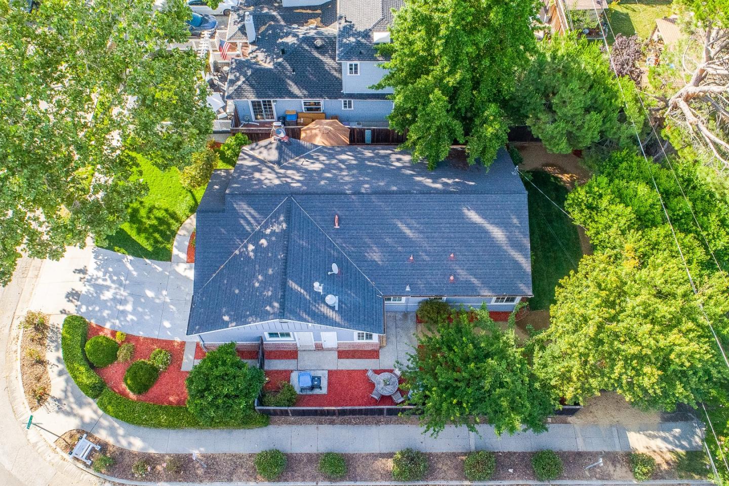 1896 Ellen Avenue San Jose, CA 95125 - Photo 44 of 50 an aerial view of a house with a garden