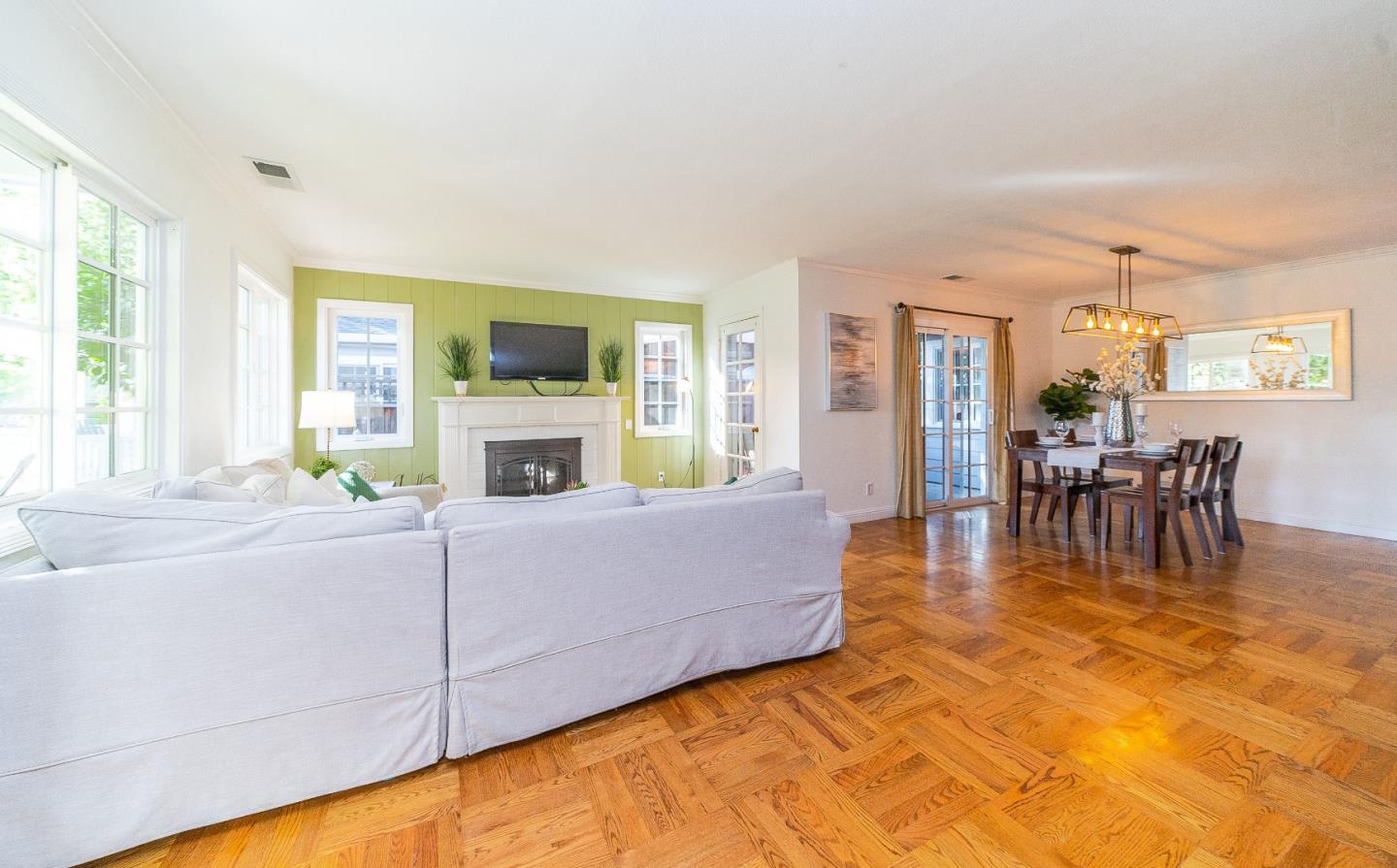 1896 Ellen Avenue San Jose, CA 95125 - Photo 10 of 50 a living room with furniture and a fireplace