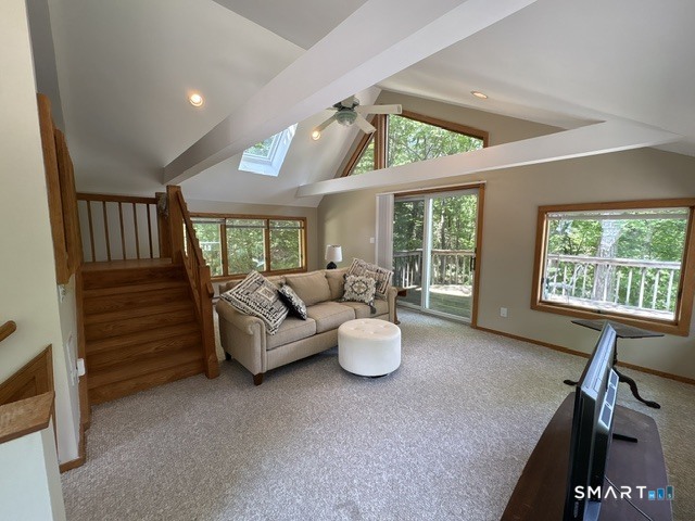 40 Looking Glass Hill Road Litchfield, CT 06750 - Photo 30 of 33 a living room with furniture and a large window