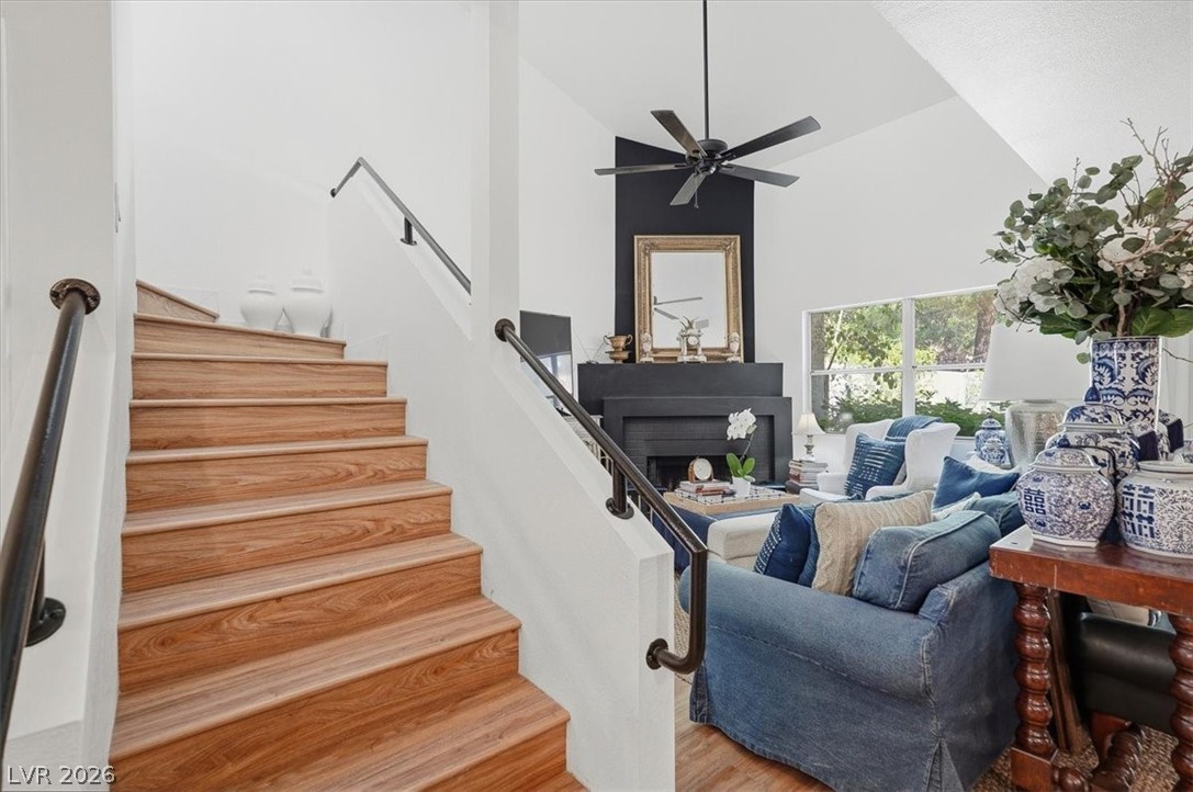 6250 West Flamingo Road, Unit 93 Las Vegas, NV 89103 - Photo 16 of 38 This bright living space features an open concept design and rich wood flooring.