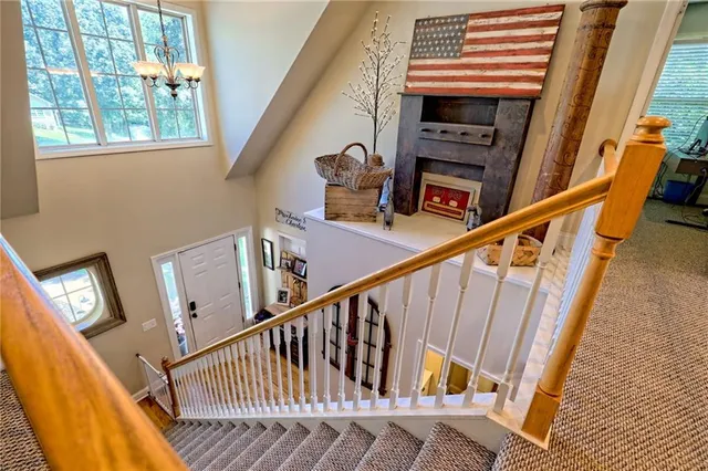 a bedroom with furniture and windows