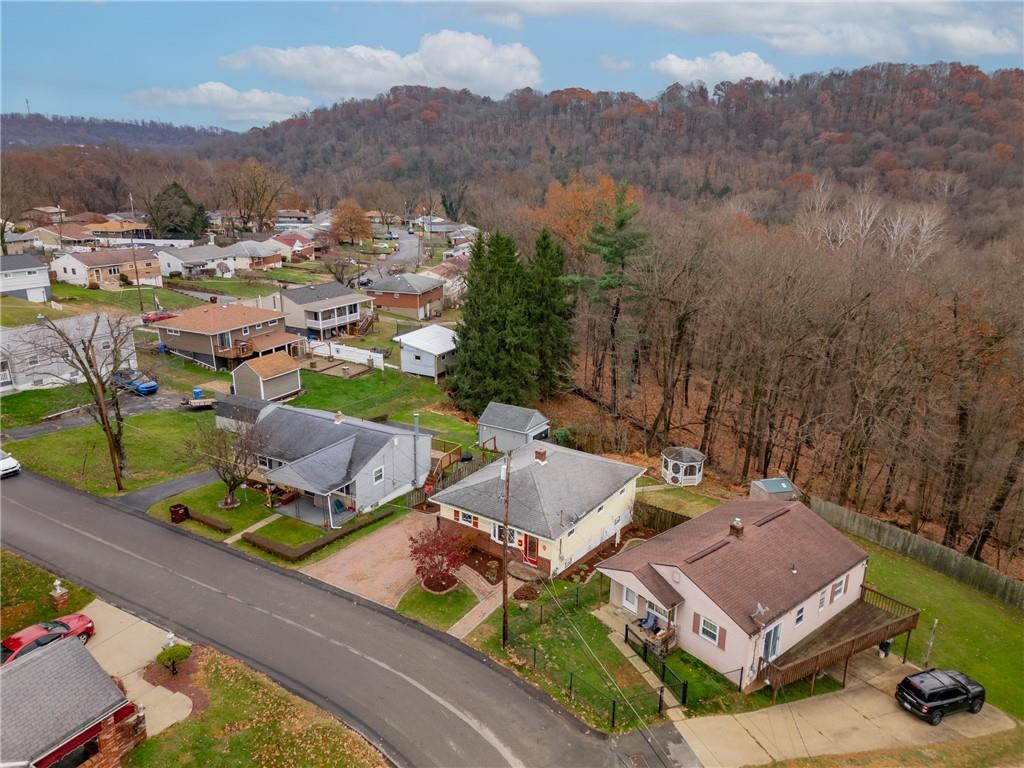 444 Violet Drive Lower Burrell, PA 15068 - Photo 4 of 19 an aerial view of a house with a garden