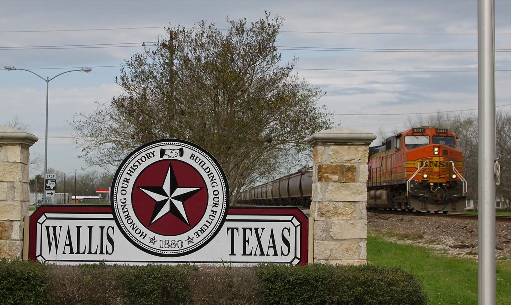 5815 Commerce Street Wallis, TX 77485 - Photo 5 of 6 a front view of a house with garden