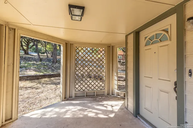 a view of front door