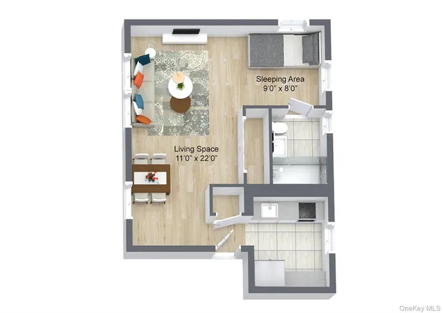 a picture of a bench in a bathroom