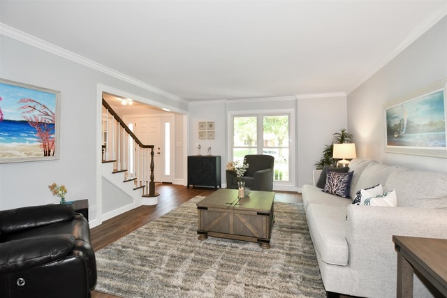 1536 Carlyle Road Naperville, IL 60564 - Photo 22 of 65 a living room with furniture and a fireplace