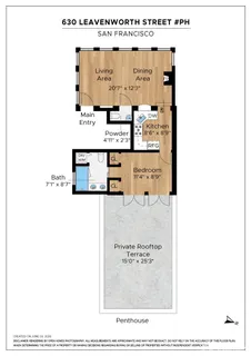 $888,000 | 630 Leavenworth Street, Unit PH, San Francisco, CA 94109