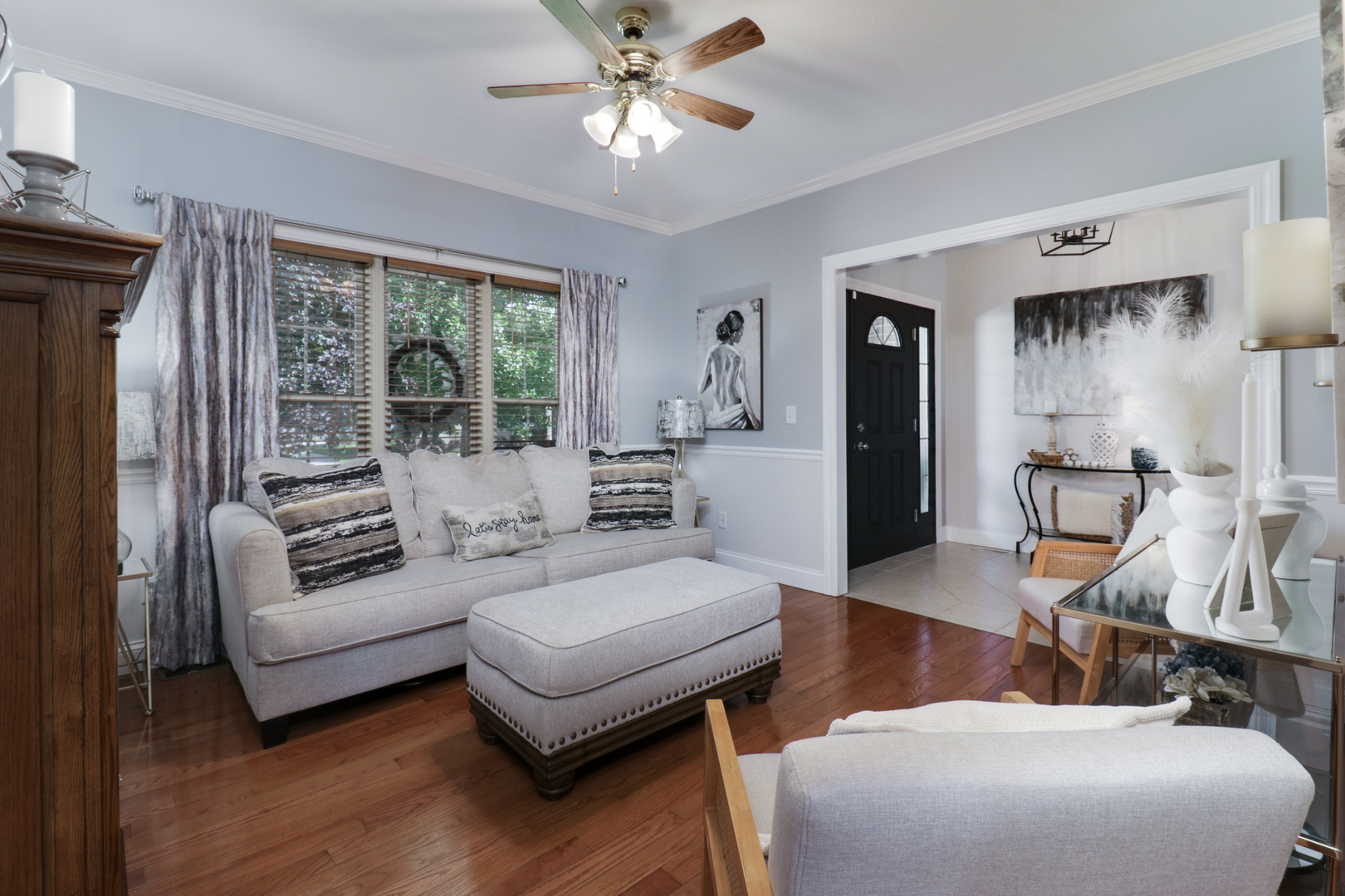 1099 Balsam Road Normal, IL 61761 - Photo 12 of 45 a living room with furniture and a large window