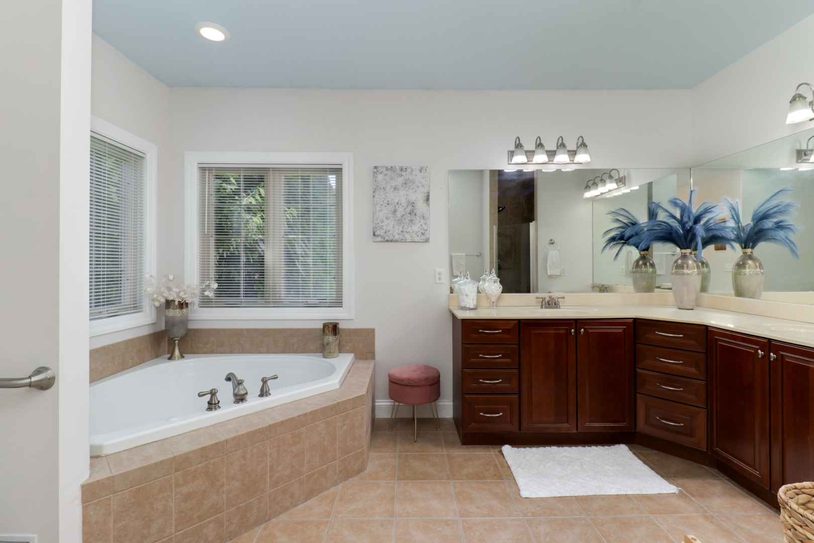 1099 Balsam Road Normal, IL 61761 - Photo 19 of 45 a bathroom with a tub sink and mirror