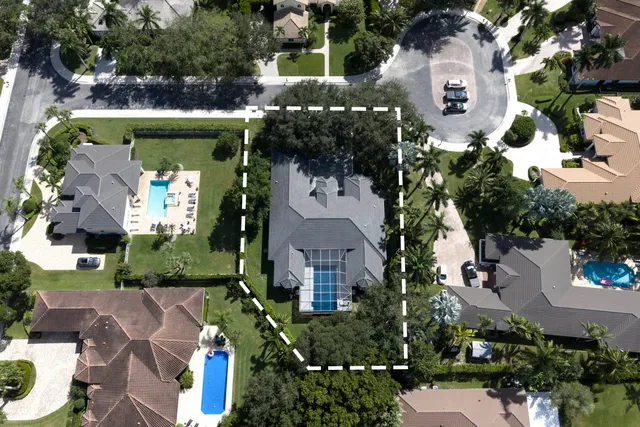 an aerial view of a city